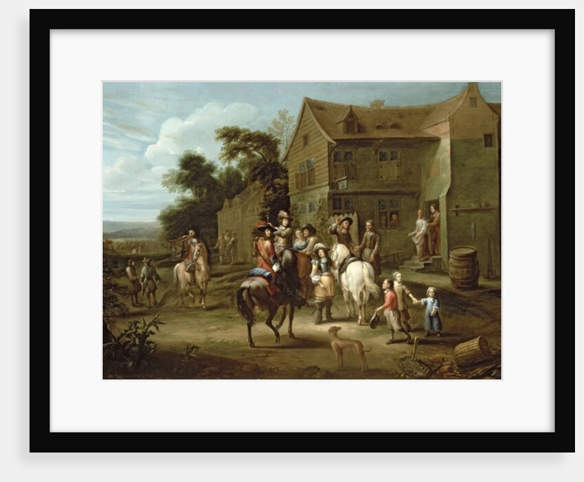 Prince William of Orange with Huntsmen by Gillis van Tilborgh