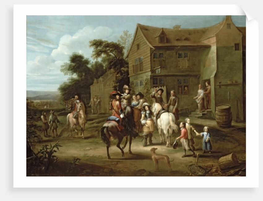 Prince William of Orange with Huntsmen by Gillis van Tilborgh