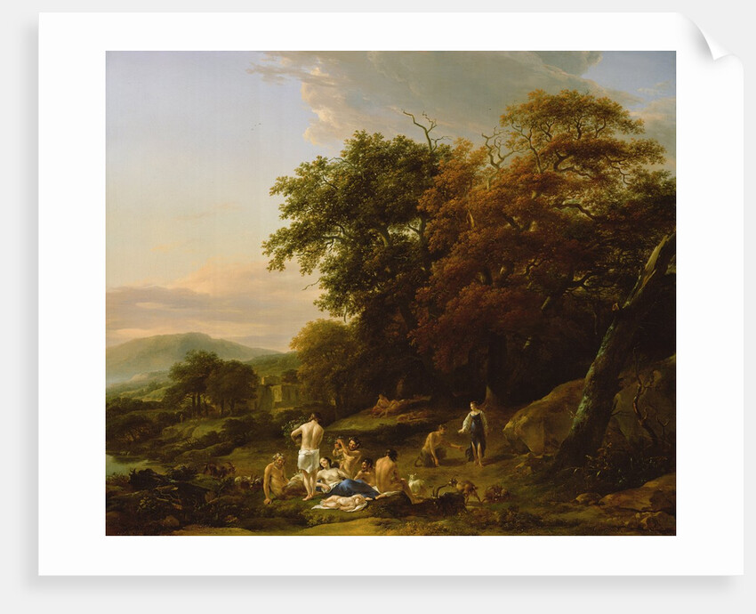 Diana the Huntress Surprising a Bacchanalian Revel by Nicolaes Pietersz. Berchem