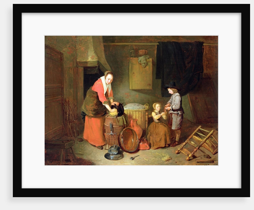 A Kitchen Interior, 17th century by Quiringh Gerritsz. van Brekelenkam