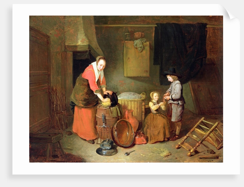 A Kitchen Interior, 17th century by Quiringh Gerritsz. van Brekelenkam