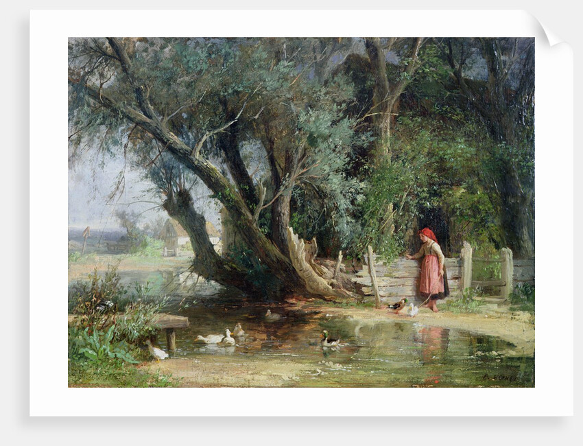 The Duck Pond by Eduard Heinel