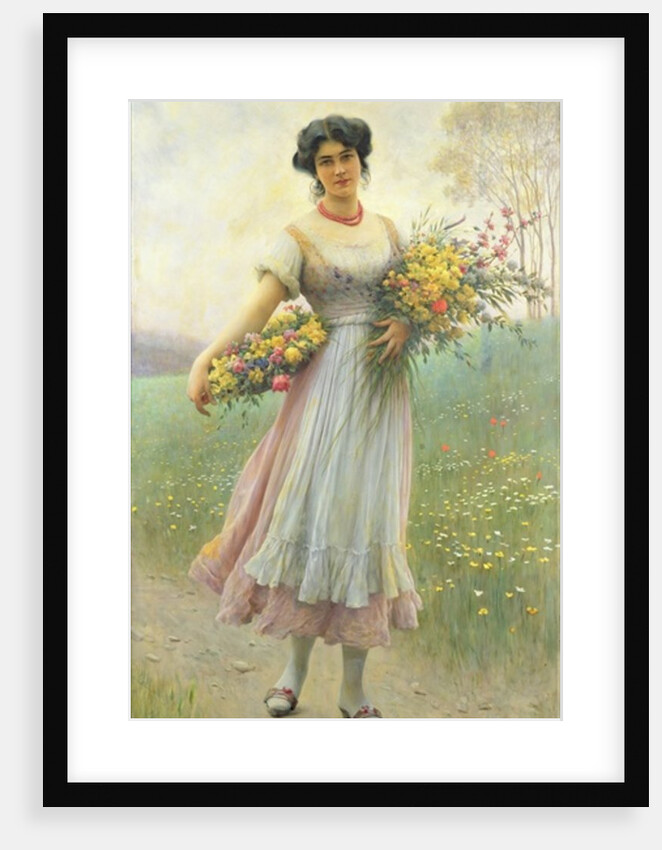 Spring Flowers by Eugen von Blaas