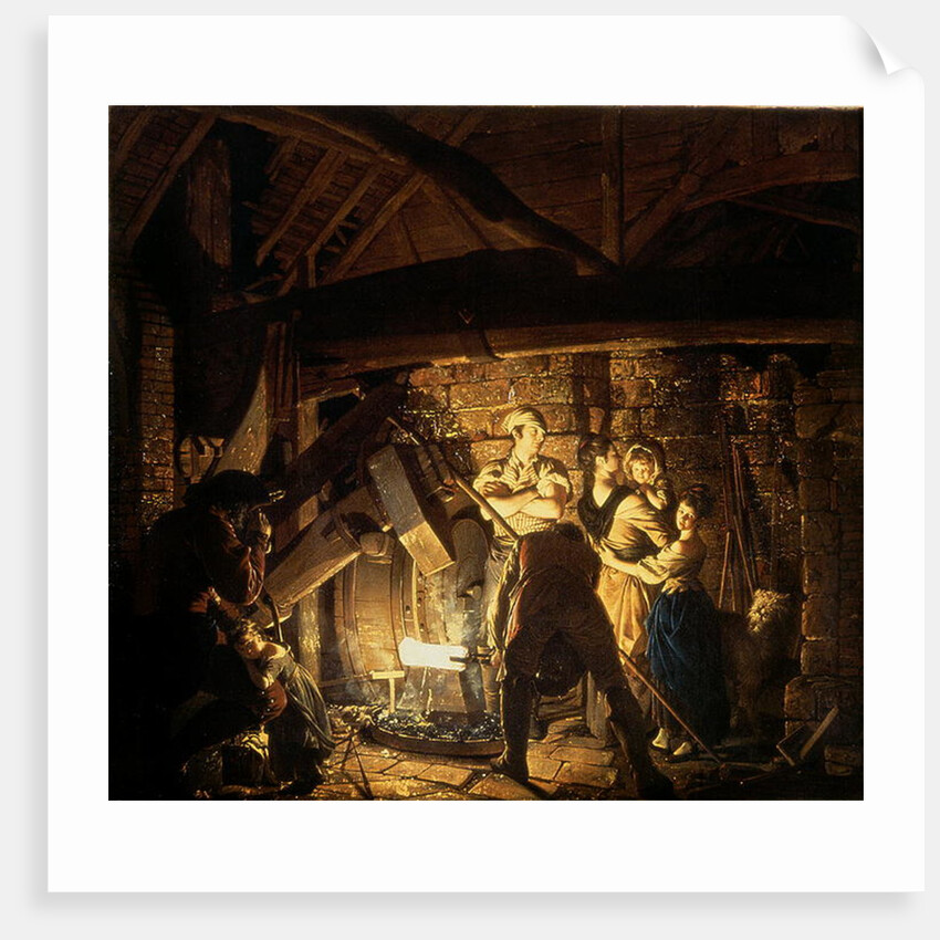 The Iron Forge, 1772 by Joseph Wright of Derby