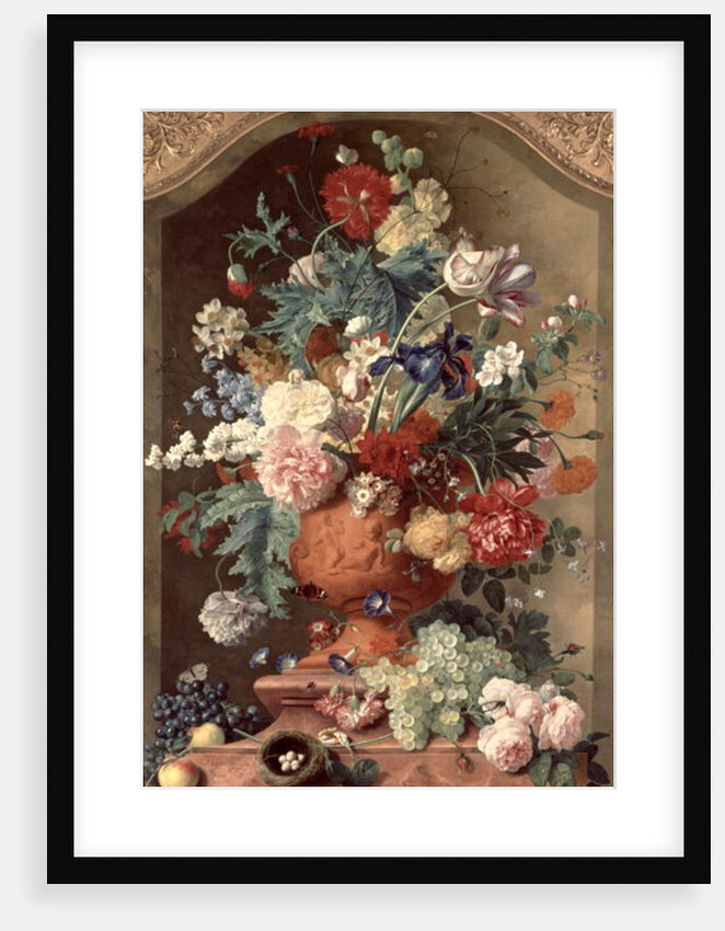 Flowers in a Terracotta Vase, 1736 by Jan van Huysum