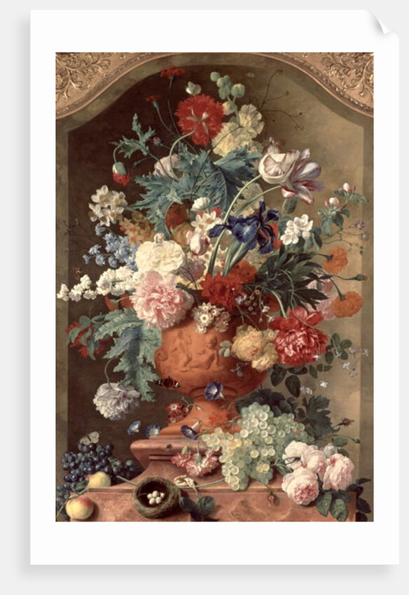 Flowers in a Terracotta Vase, 1736 by Jan van Huysum