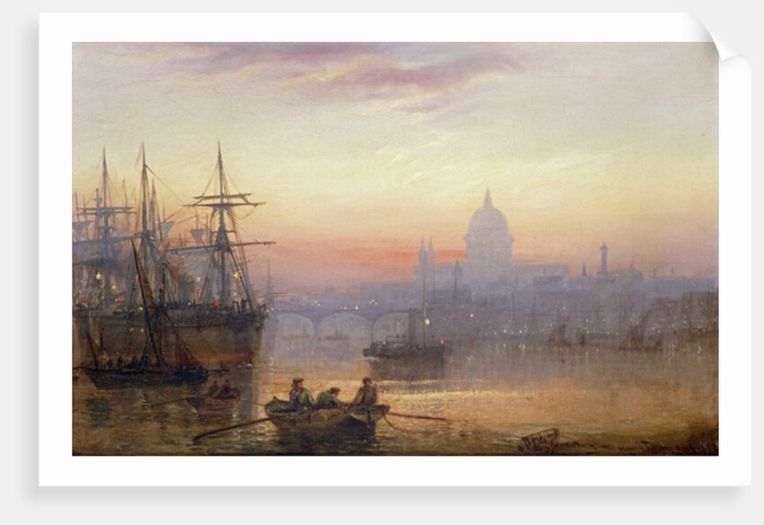 The Pool of London at Sundown, 1876 by Charles John de Lacy
