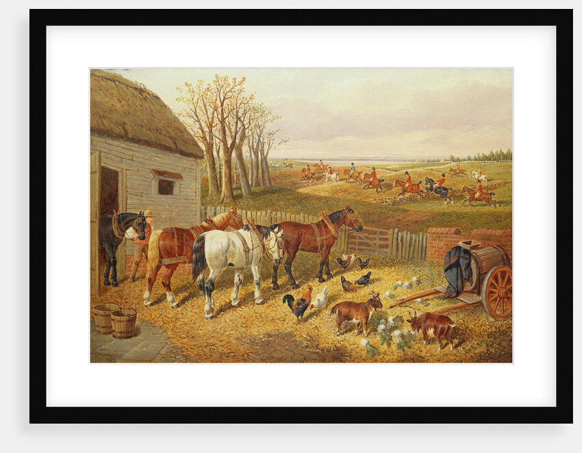 A Busy Farmyard by John Frederick (circle of) Herring