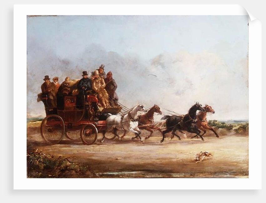 Mr. Charles Higgins' Coach and Four by William Snr. Shayer