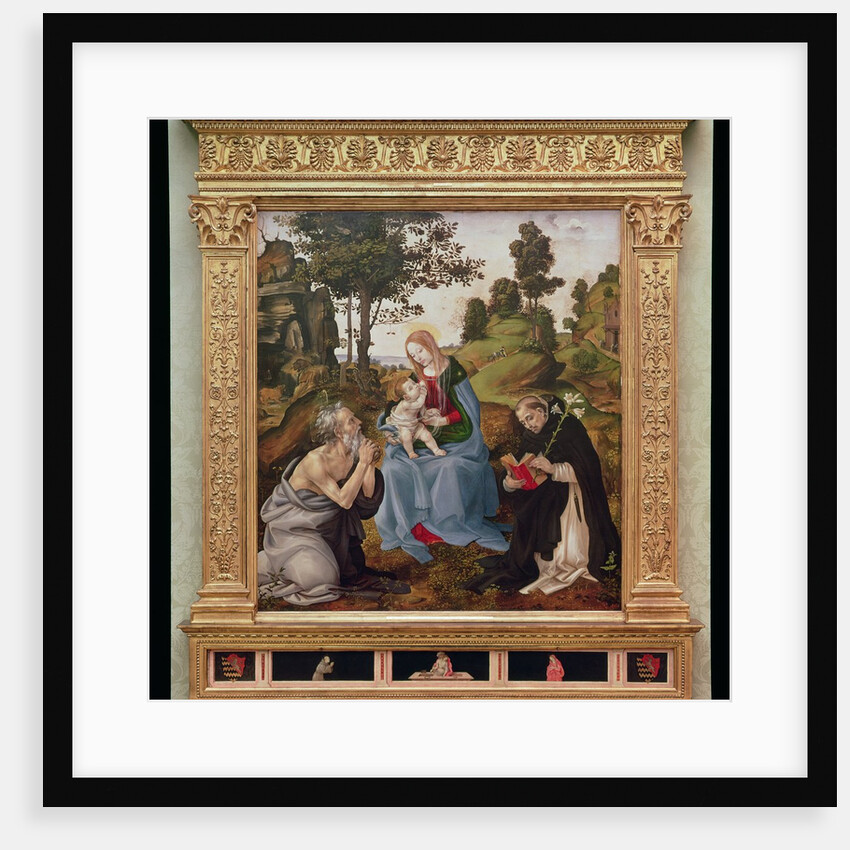 Virgin and Child with St. Jerome and St. Dominic, c.1485 by Filippino Lippi