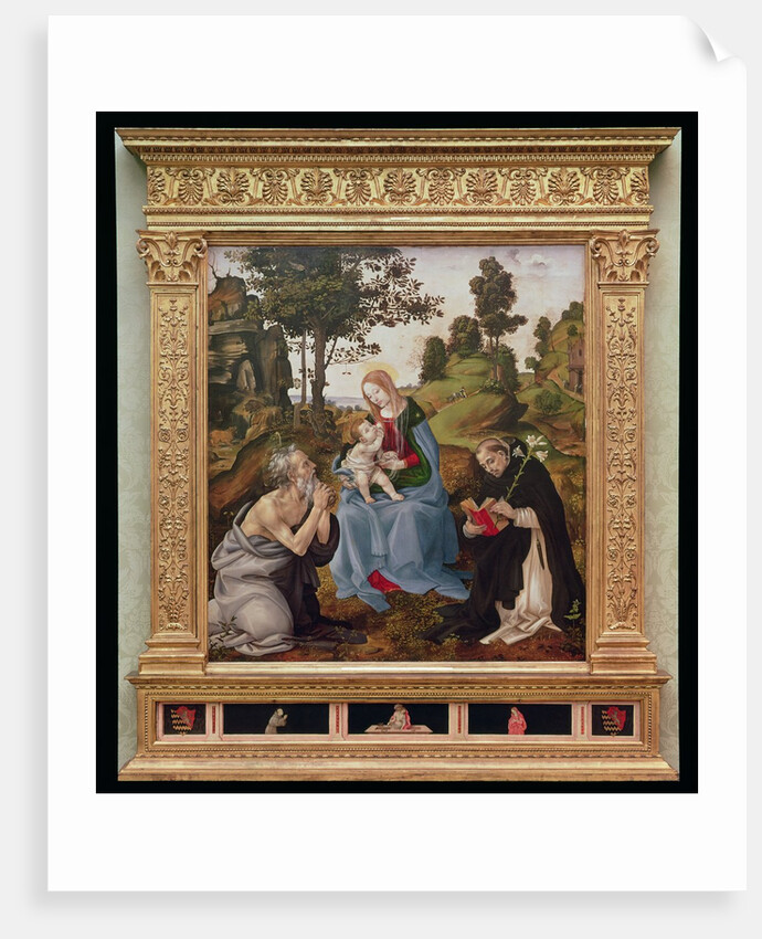 Virgin and Child with St. Jerome and St. Dominic, c.1485 by Filippino Lippi