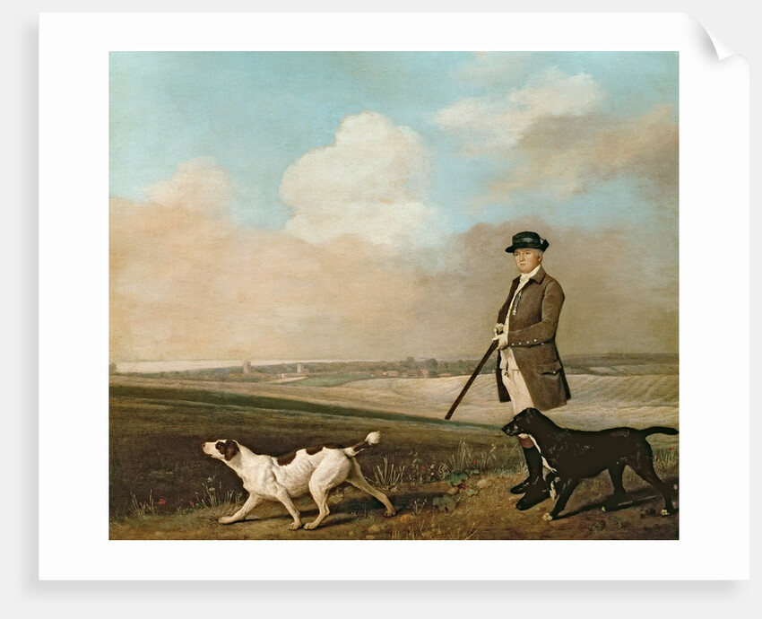 Sir John Nelthorpe, 6th Baronet out Shooting with his Dogs in Barton Field, Lincolnshire, 1776 by George Stubbs