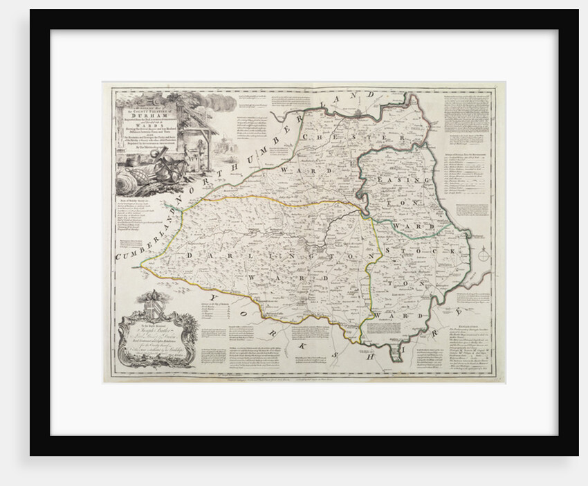Map of Durham, 1777 by Thomas Kitchin