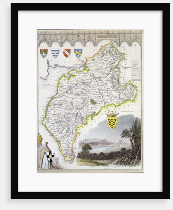 Map of Cumberland by Thomas Moule