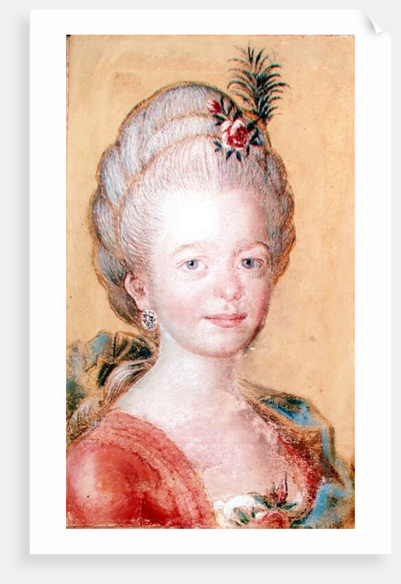 Portrait of the daughter of Carl Linnaeus by Swedish School