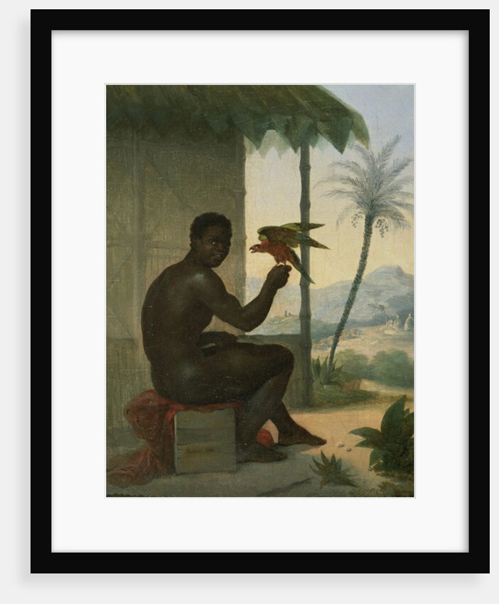 Brazilian negro with Tropical Bird by Nicolas Antoine Taunay