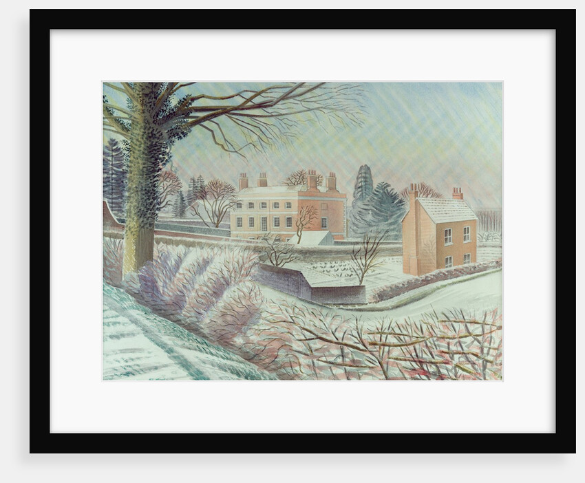 Vicarage in the snow, 1935 by Eric Ravilious