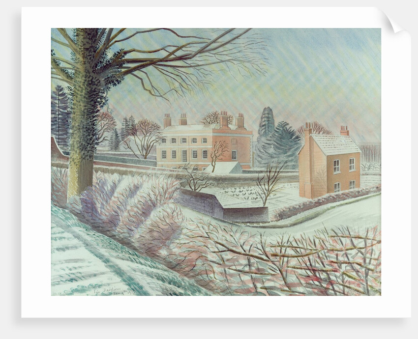 Vicarage in the snow, 1935 by Eric Ravilious