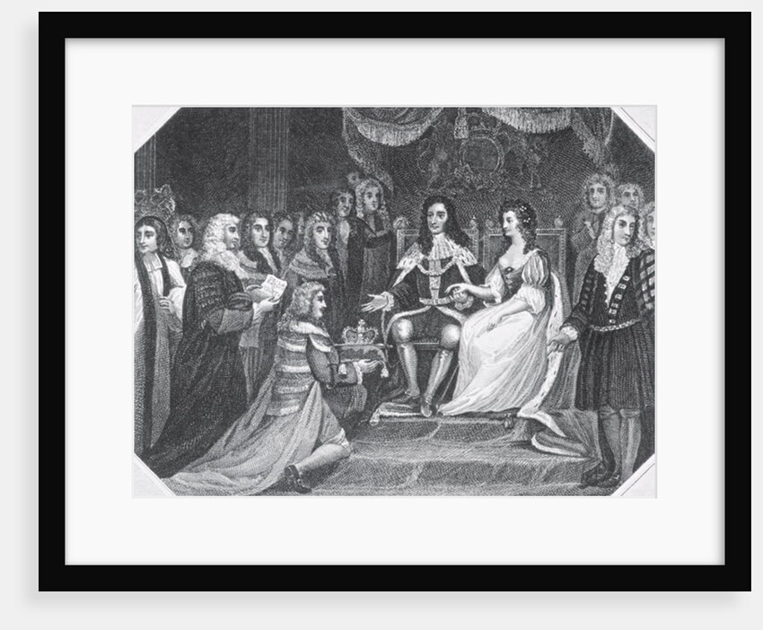 Presentation of the Bill of Rights to William III of Orange and Mary II by School English