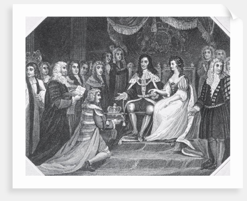Presentation of the Bill of Rights to William III of Orange and Mary II by School English