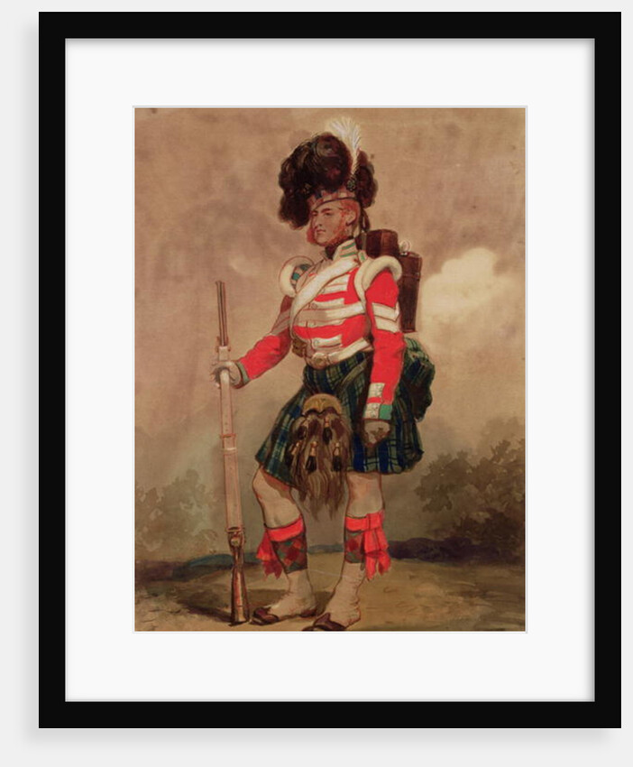 A Soldier of the 79th Highlanders at Chobham Camp in 1853 by Eugene-Louis Lami