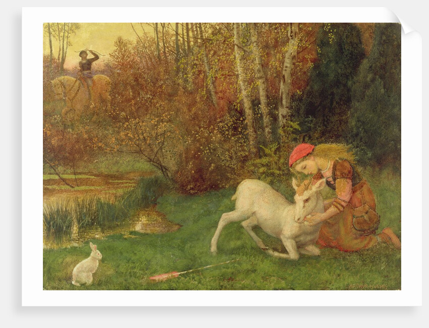 The White Hind, c.1870 by Arthur Hughes