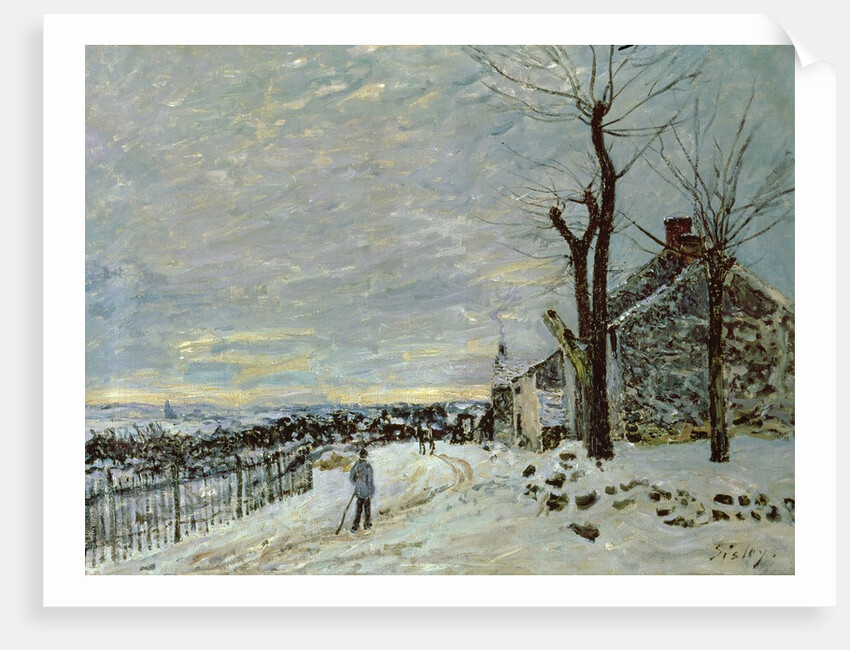 Snow at Veneux-Nadon, c.1880 by Alfred Sisley