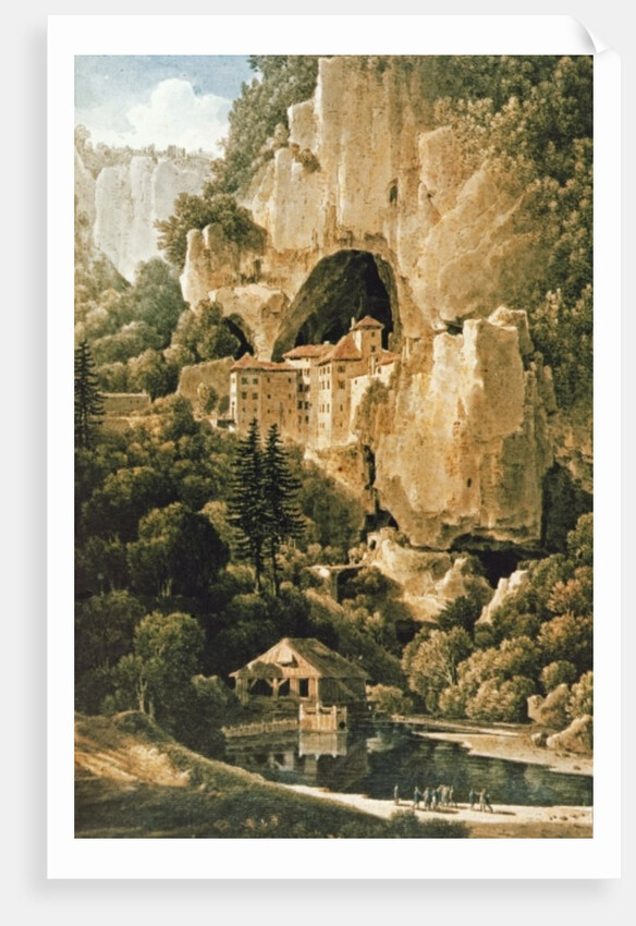 Chateau of Luegg or Predjama, near Trieste by Louis Francois Cassas