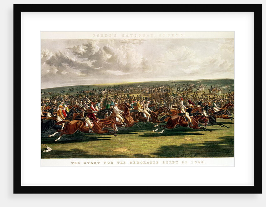 The Start of the Memorable Derby of 1844 by John Frederick Herring Snr