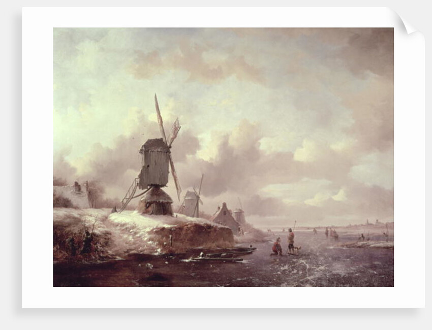 Winter Landscape by Frederick Marianus Kruseman