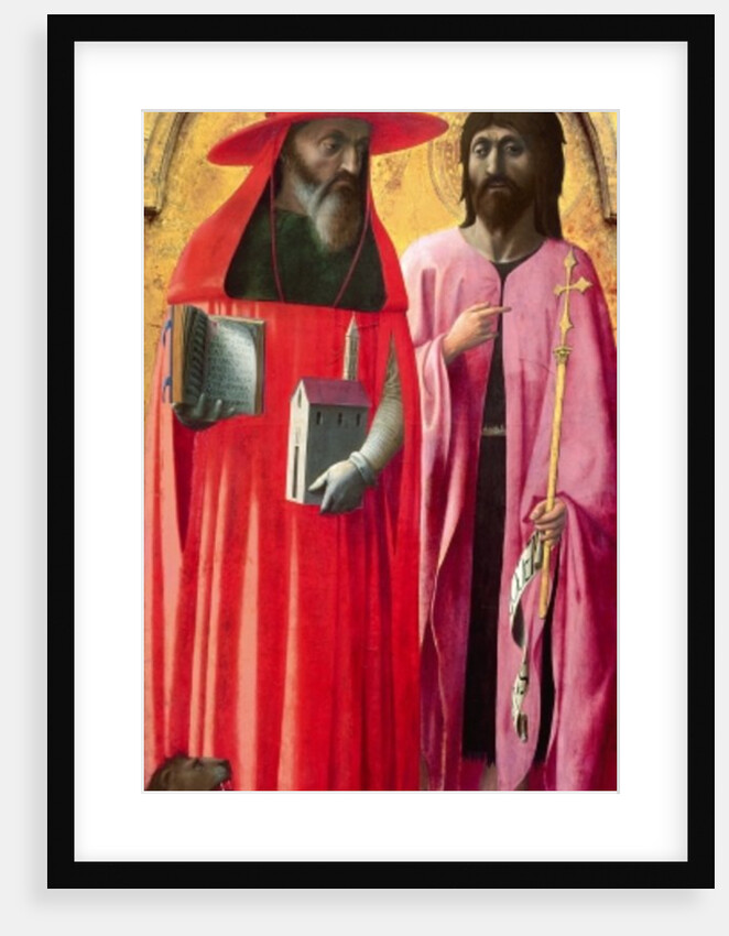 Saints Jerome and John the Baptist, c.1428 by Tommaso Masaccio