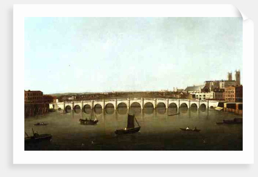 The Thames at Westminster by English School