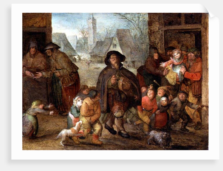 The Blind Hurdy Gurdy Player by David Vinckboons