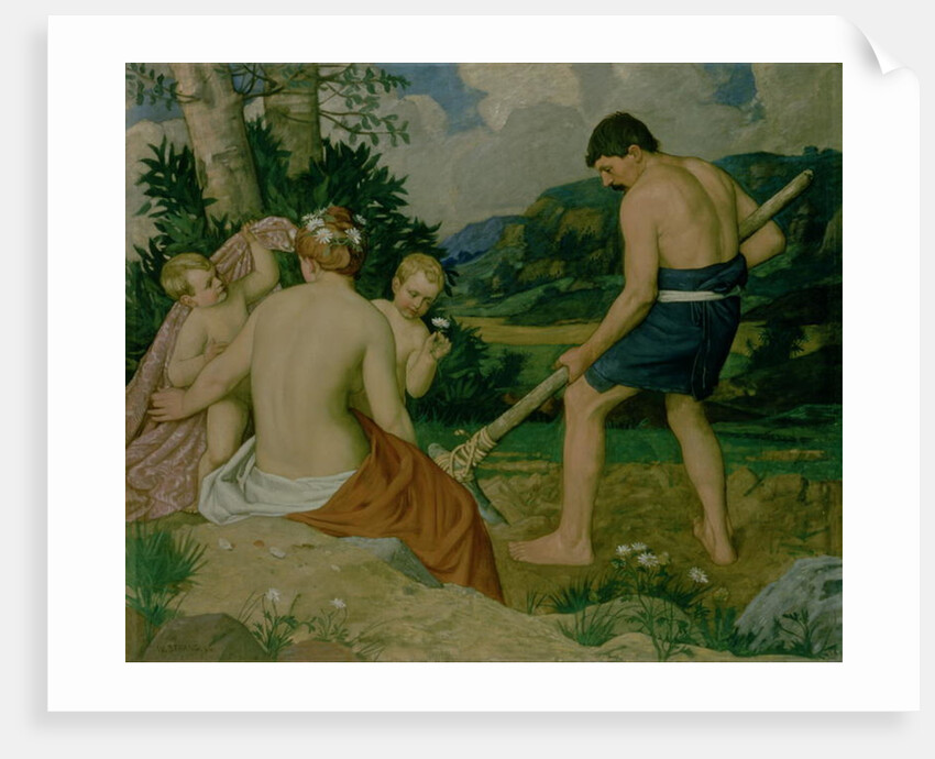 By the sweat of thy brow by William Strang