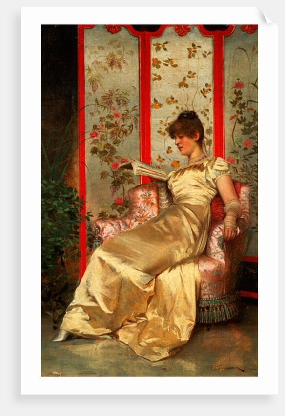 Lady Reading by Joseph Frederick Charles Soulacroix