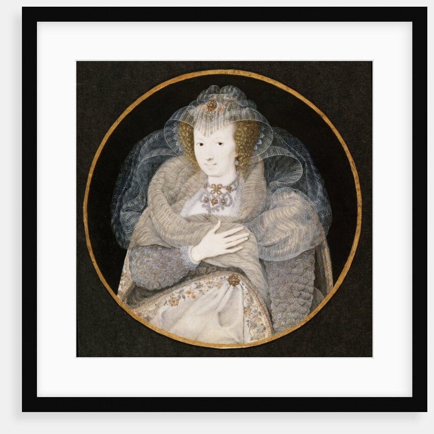 Portrait of Frances, Countess Howard by Isaac Oliver