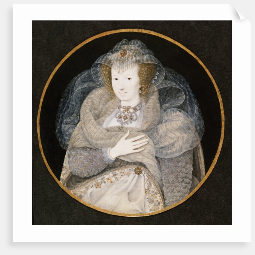 Portrait of Frances, Countess Howard by Isaac Oliver