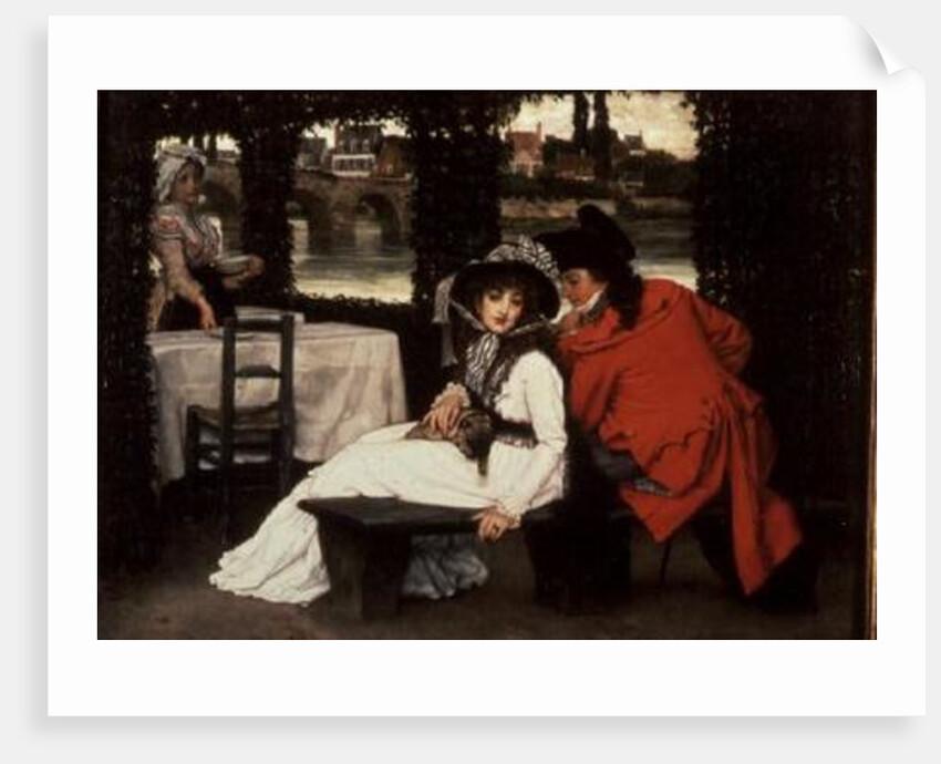 A Tryst at a Riverside Cafe, c.1869 by James Jacques Joseph Tissot