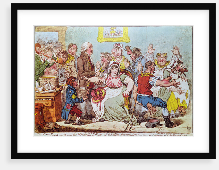 The Cow Pock or the Wonderful Effects of the New Inoculation by James Gillray