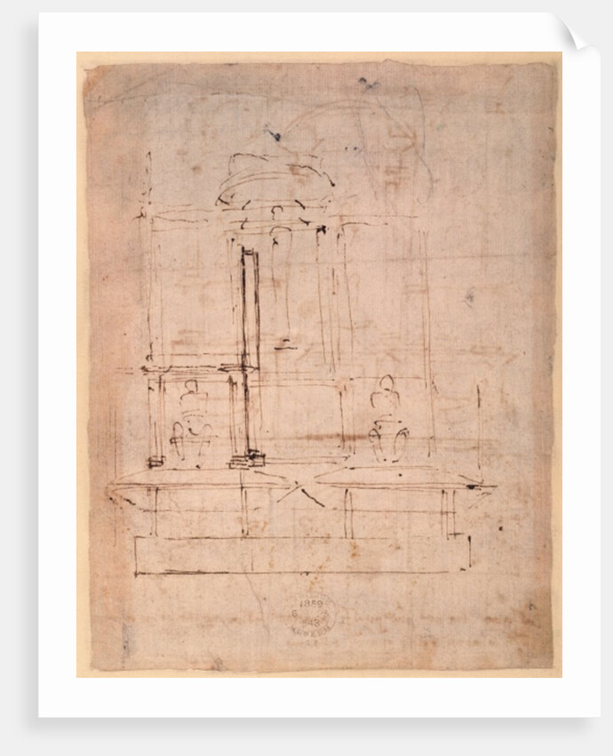 Design for the tomb of Pope Julius II by Michelangelo Buonarroti