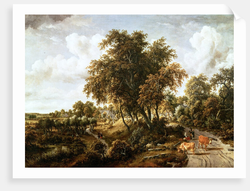 Road on the Dyke by Meindert Hobbema