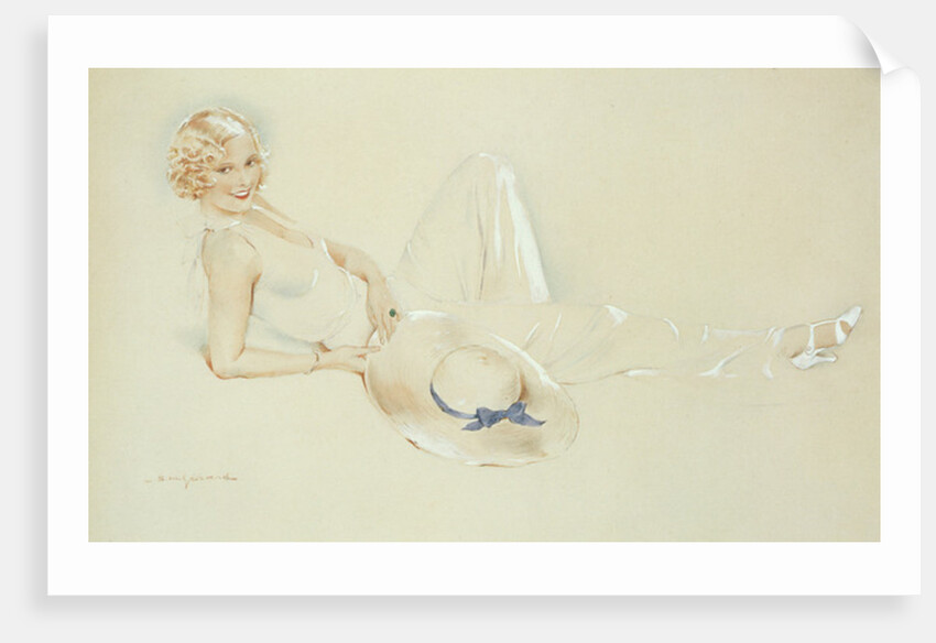 Girl with Hat by S.M. Gerard