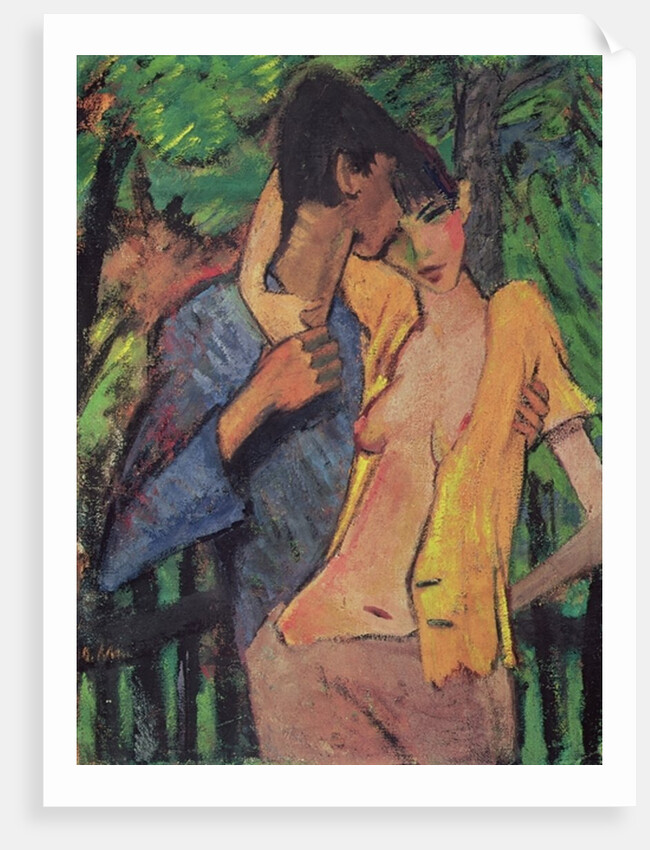Lovers, 1919 by Otto Muller or Mueller