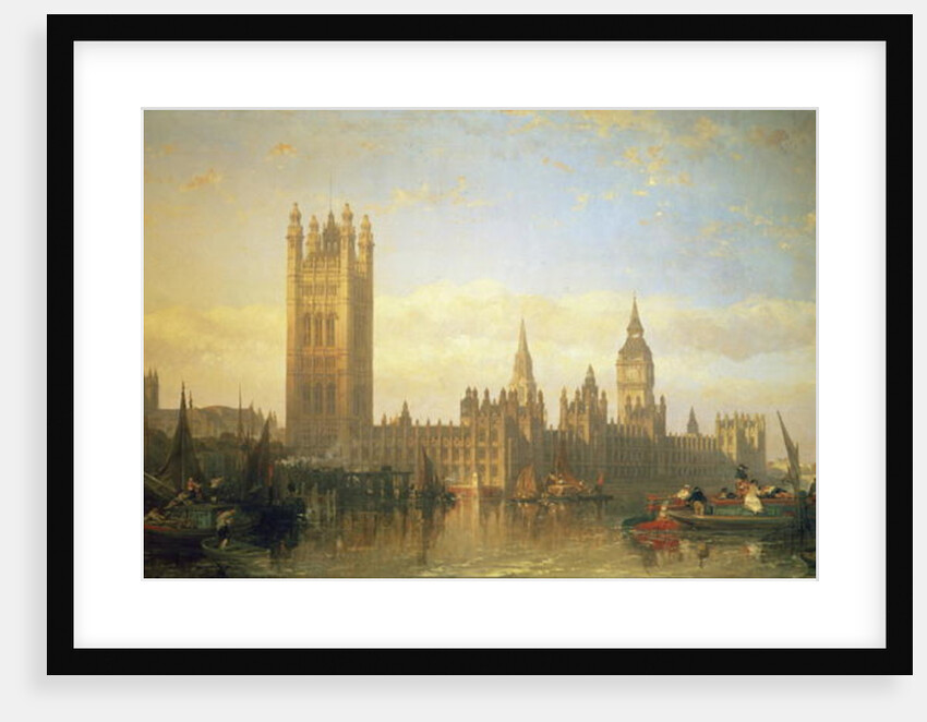 New Palace of Westminster from the River Thames by David Roberts