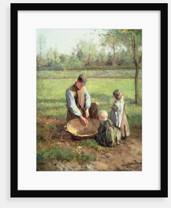Watching Father Work by Albert Neuhuys