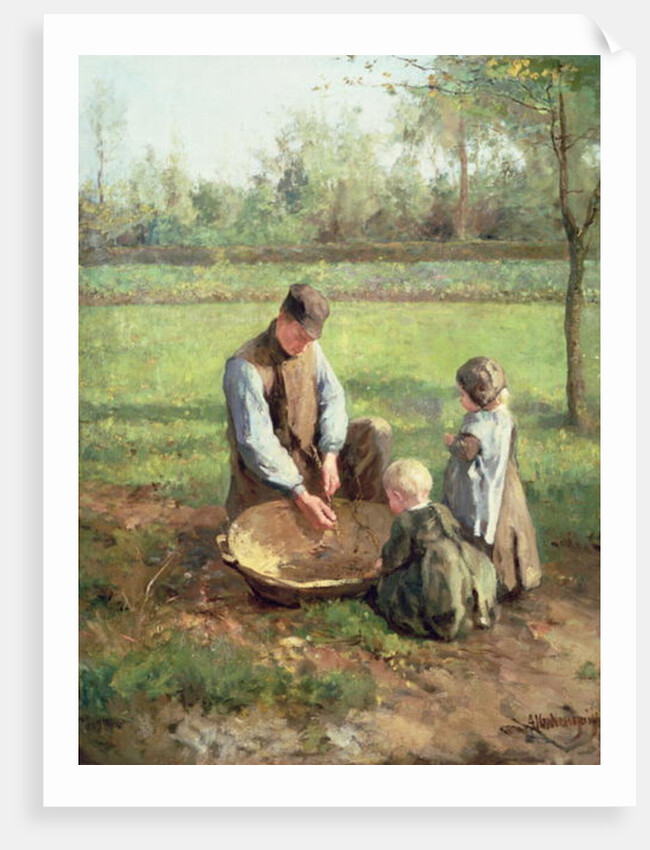 Watching Father Work by Albert Neuhuys