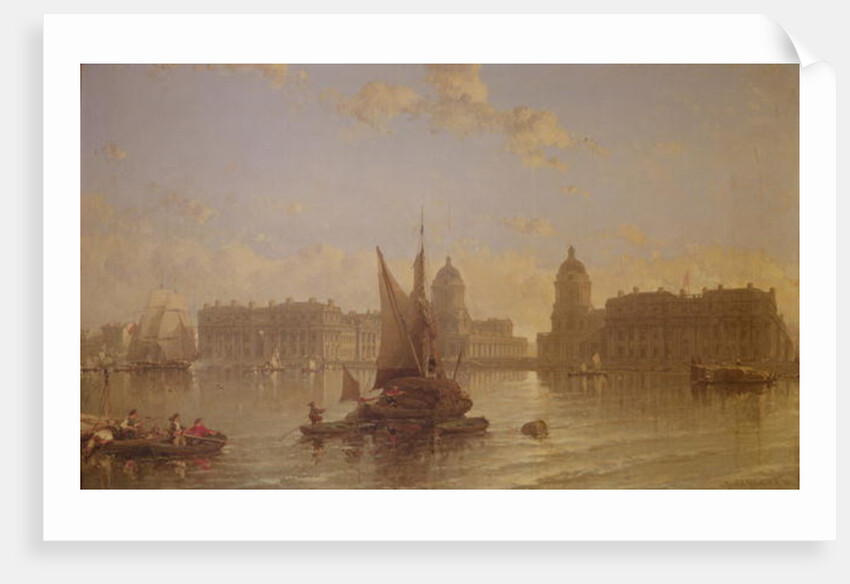 Shipping on the Thames at Greenwich by David Roberts