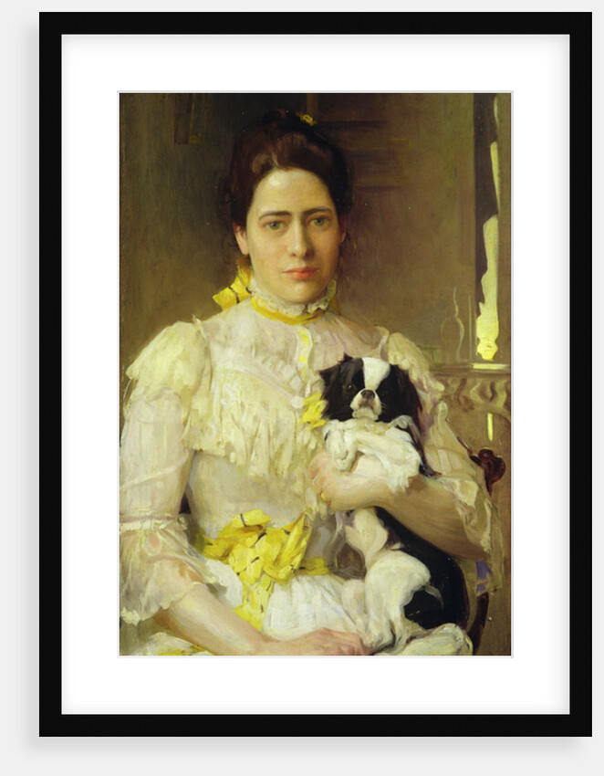 Lady with a lap dog by Eduardo-Leon Garrido
