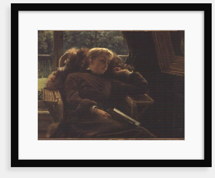 Reverie: Mrs.Newton reclining in a chair by James Jacques Joseph Tissot