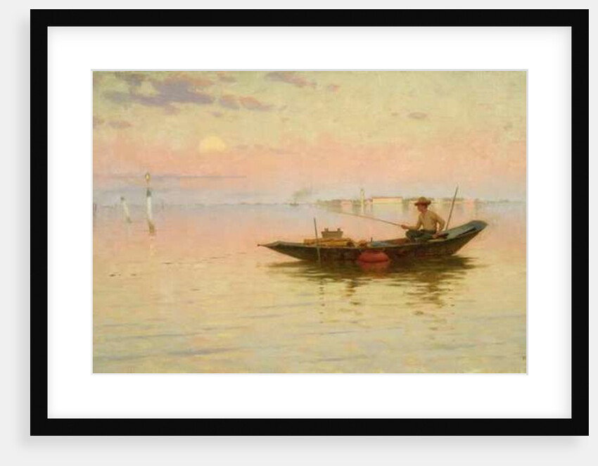Fishing on the Lagoon, Venice, c.1890 by Walter Blackman